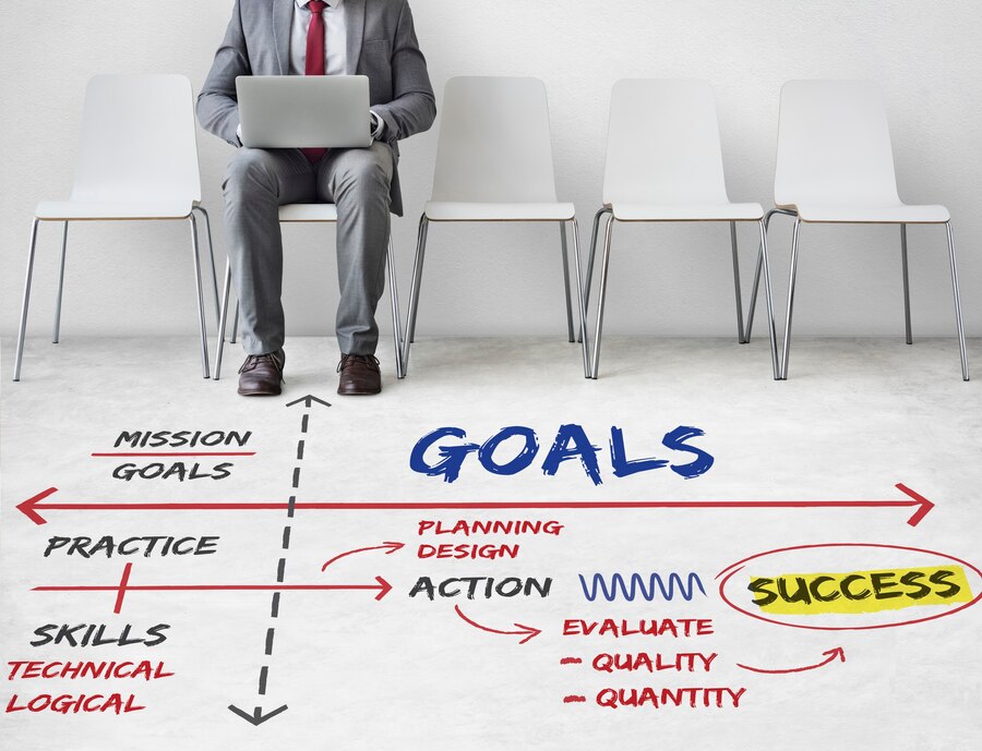 target achievement goals strategy concept 53876 121243